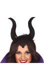 Zwarte Maleficent Hoorn Haarband
