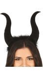 Zwarte Maleficent Hoorntjes Haarband
