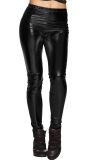 Zwarte Metallic Festival Legging