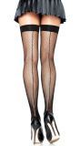 Zwarte Netkousen met Elegante Naad