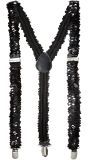 Zwarte Pailletten Bretels