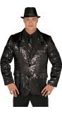 Zwarte Pailletten Colbert Man