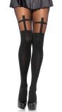 Zwarte Panty met Religie Kruizen