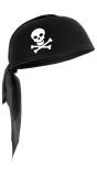 Zwarte Piraten Bandana Hoed
