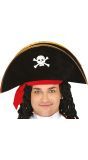 Zwarte Piraten Kapiteinshoed Volwassenen