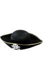 Zwarte Piratenhoed