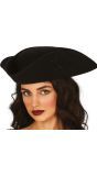 Zwarte Piratenhoed Dames