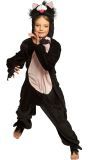 Zwarte Pluche Kat Kostuum Kind