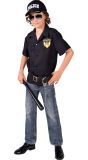 Zwarte Politie Blouse Jongens