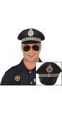 Zwarte Politie Pet Heren