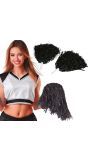 Zwarte Pom-Pom set Cheerleader 2 Stuks Dames
