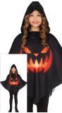 Zwarte Pompoen Poncho Kinderen