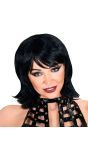 Zwarte Pop-Punk Pruik