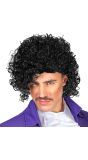 Zwarte Prince Pruik