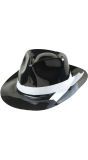 Zwarte Pvc Gangsterhoed