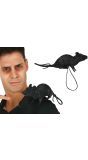 Zwarte Rat met Schouderband 16cm