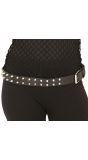 Zwarte Riem met Spikes 130cm