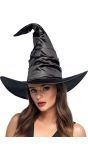 Zwarte Satijnen Heksenhoed Salina