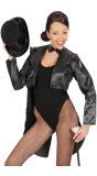 Zwarte Sexy Dames Jas