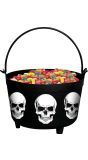 Zwarte Skulls Snoep Heksenketel
