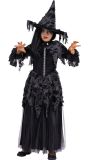 Zwarte Spookheks Jurk Meisjes Halloween