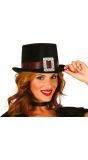 Zwarte Steampunk Hoed