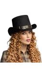Zwarte Steampunk Hoed Volwassenen