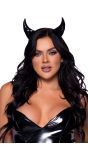 Zwarte Vinyl Duivel Hoorns