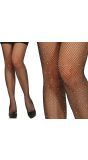 Zwarte Visnetpanty's Rijnstenen 20's Stijl Dames