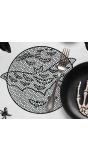 Zwarte Vleermuis Placemat Opengewerkt