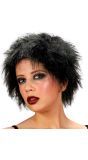 Zwarte Warrige Pruik