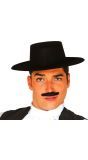 Zwarte Zorro Flamenco Hoed