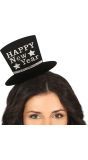 Zwartzilver Happy New Year Tiara