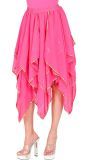 Zwierige Chiffon Rok Roze