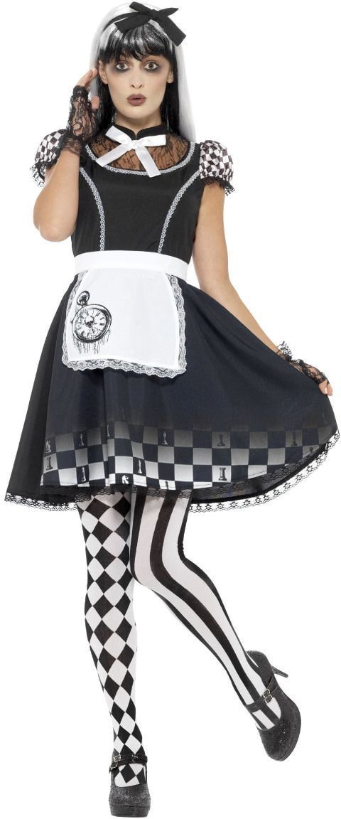 Alice In Wonderland De Witte Konijn Kids Maat Cosplay Kostuum Klok Zak