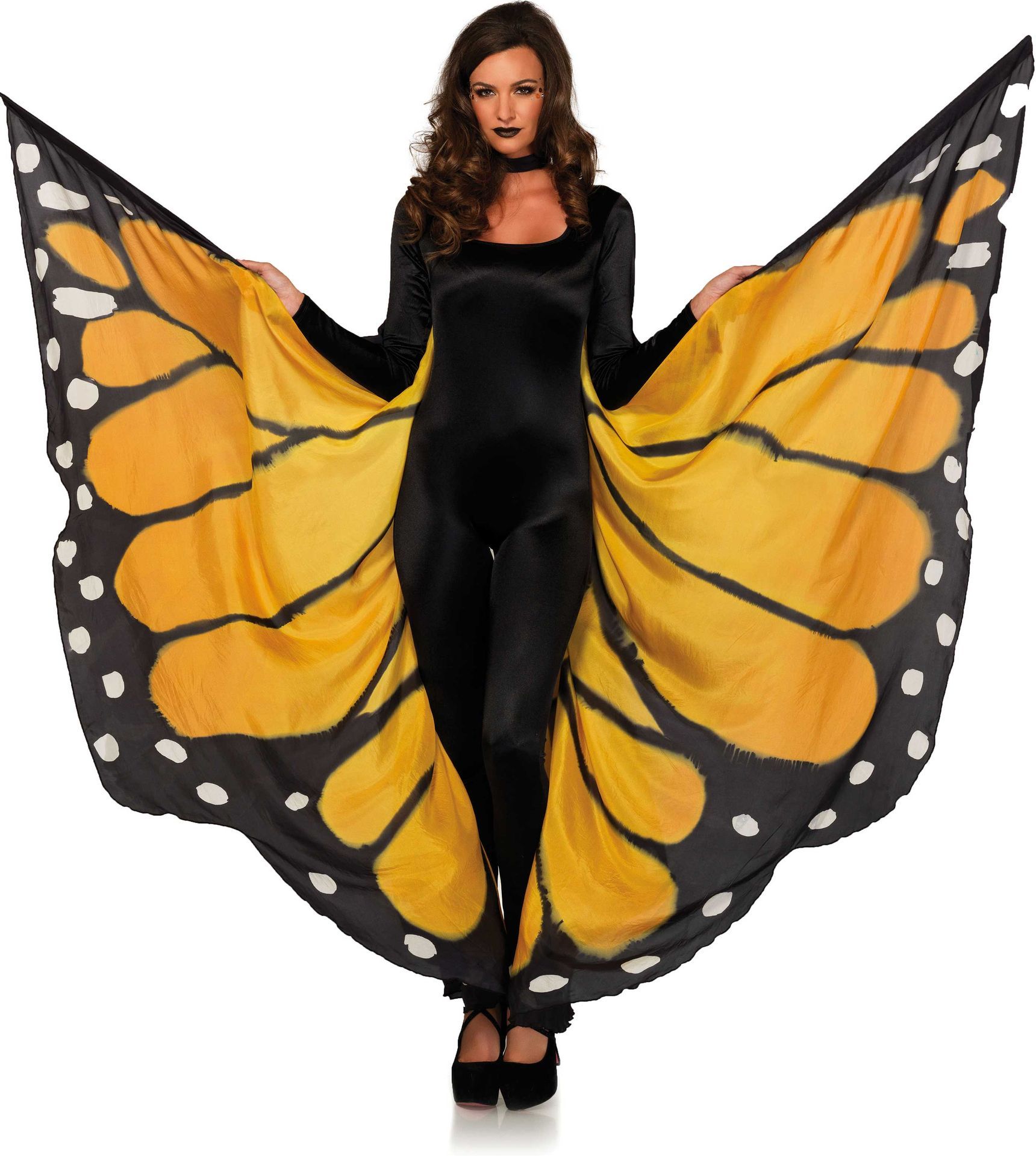 Vlinderkostuum dames vleugels vlindervleugels volwassenen tweetraps carnavalskostuum dames cape verkleding vlinderkostuum accessoires 3 set