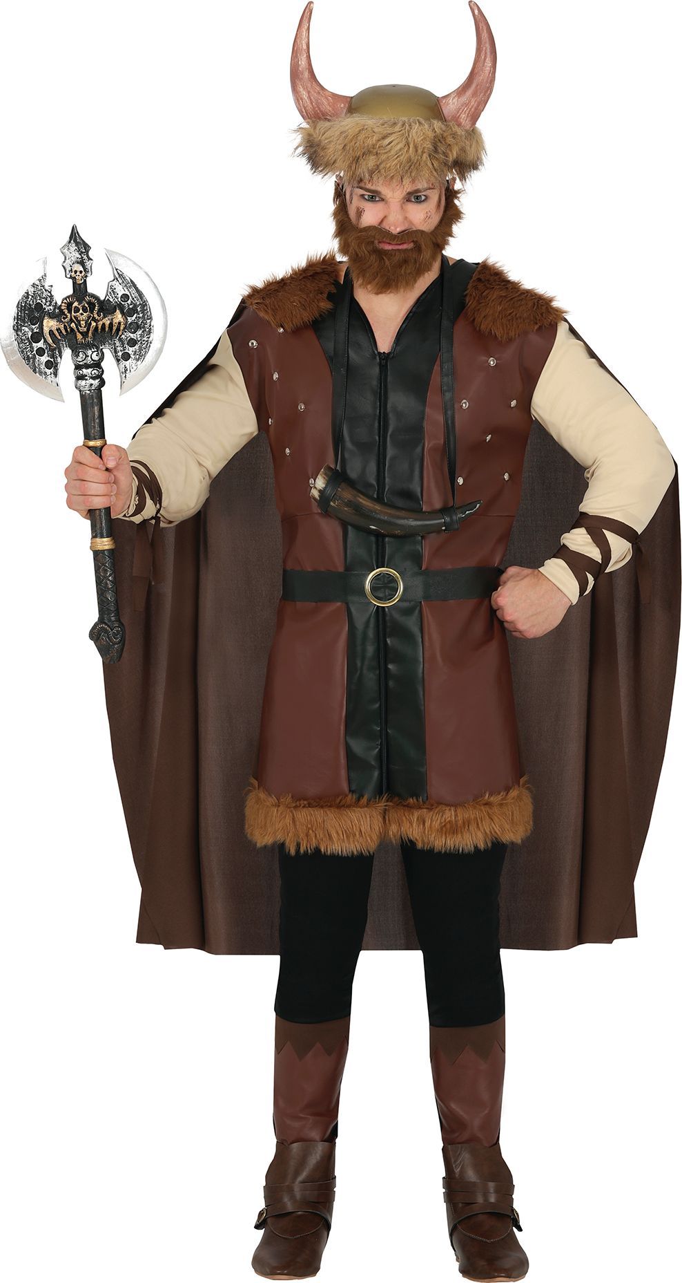 NANAMEEI Piratenkostuum Vikingkostuum heren Viking broek heren retro renaissance broek heren piratenbroek heren, bruin, 3XL