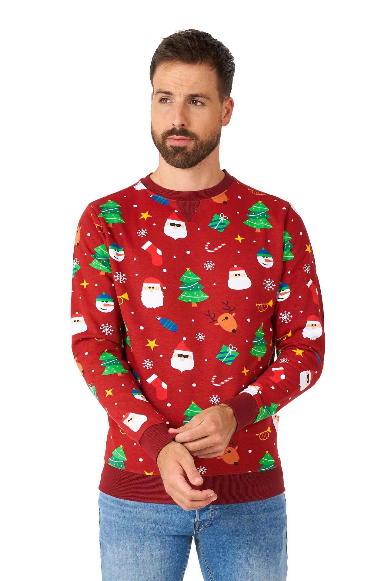 Foute Heren Kersttrui - Vintage Gaming Retro Gamer - Donkerblauw