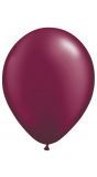 10 wijnrode metallic ballonnen 30cm