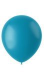 100 ballonnen calm turquoise mat 33cm