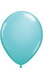 100 carribean blauwe ballonnen 13cm
