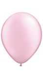 100 licht parel roze ballonnen 28cm