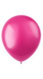 100 metallic ballonnen fuchsia pink 33cm