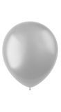 100 metallic ballonnen moondust silver 33cm