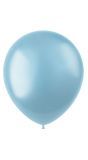100 metallic ballonnen sky blue 33cm