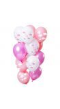 12 ballonnen It's a girl roze 30cm