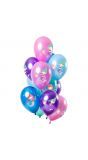 12 ballonnen zeermeermin meerkleurig metallic 30cm