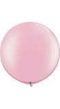 2 pearl roze ballonnen XL 90cm