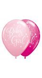 25 baby girl ballonnen 28cm