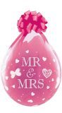 25 stuffer ballonnen Mr & Mrs Roze 45cm